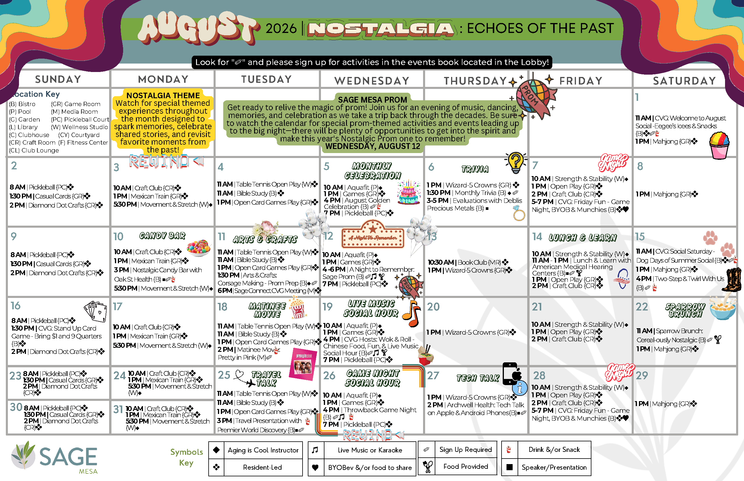 August Event Calendar August Event Calendar
